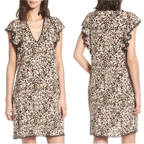 Zadig & Voltaire Ringo Dress‎ in Leopard S - Picture 1 of 6